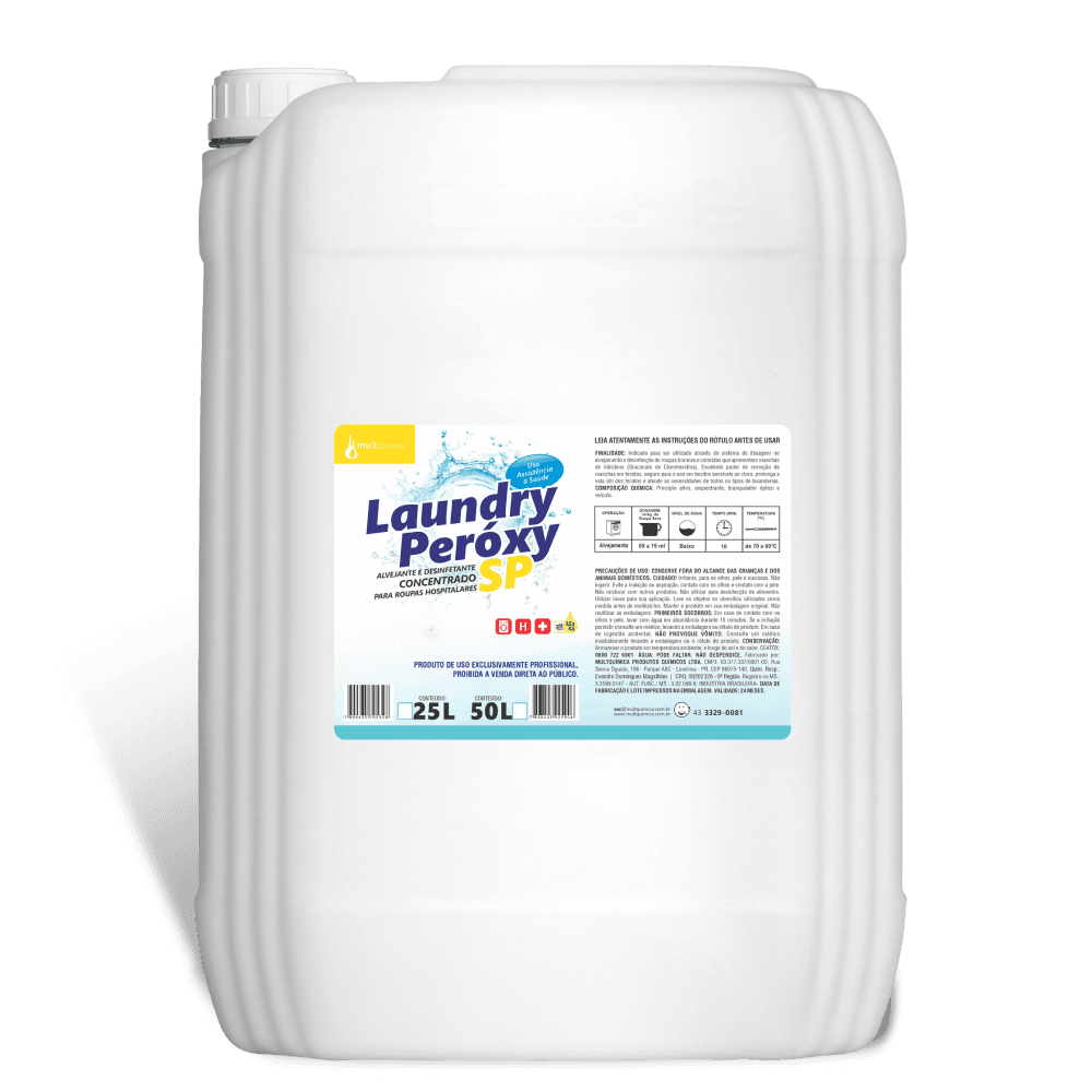 Laundry Peróxy SP - Alvejante Peróxido de Hidrogênio: 20% de Ativo