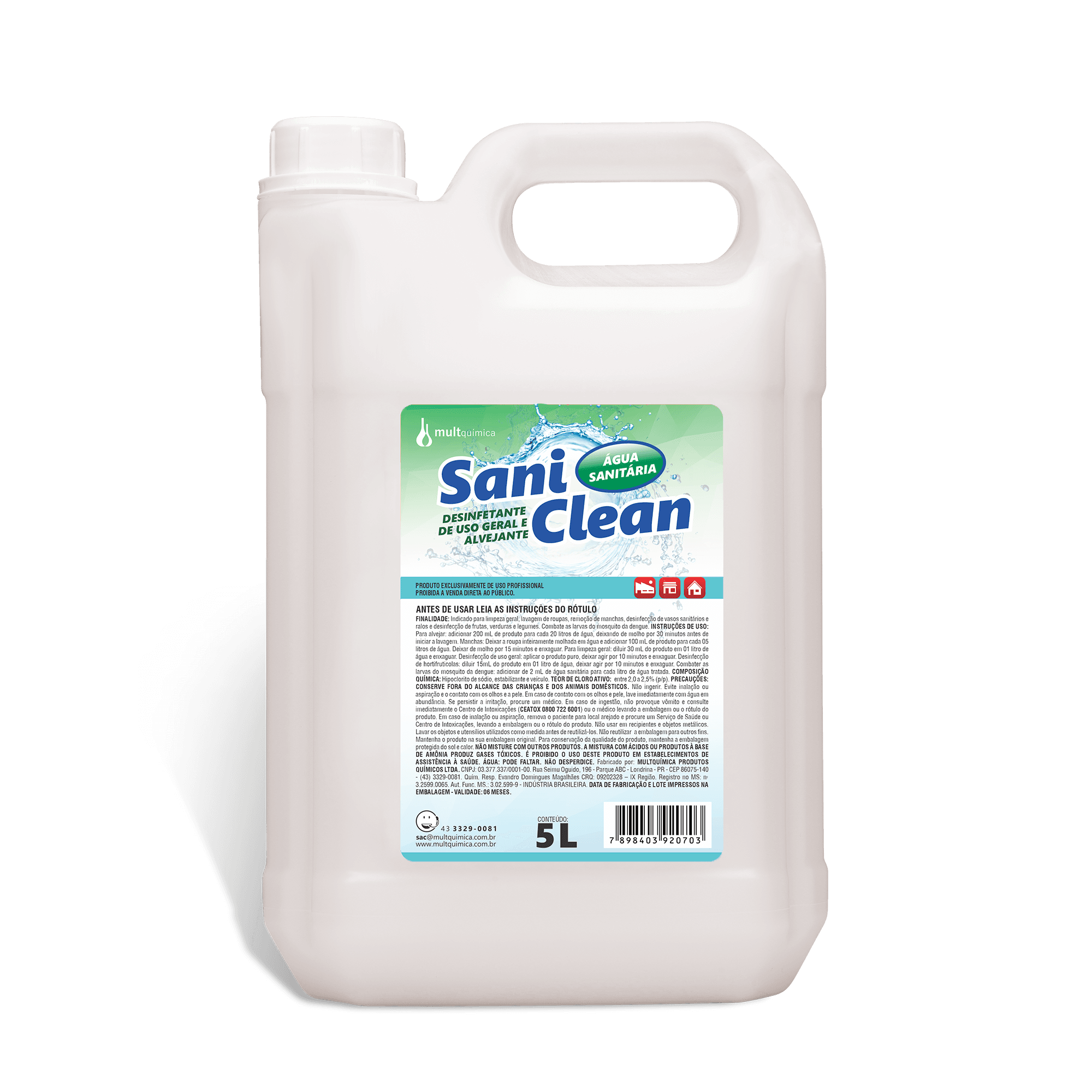Sani Clean - Desinfetante e Alvejante