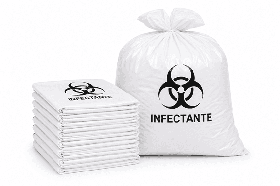 Saco de Lixo Branco Infectante