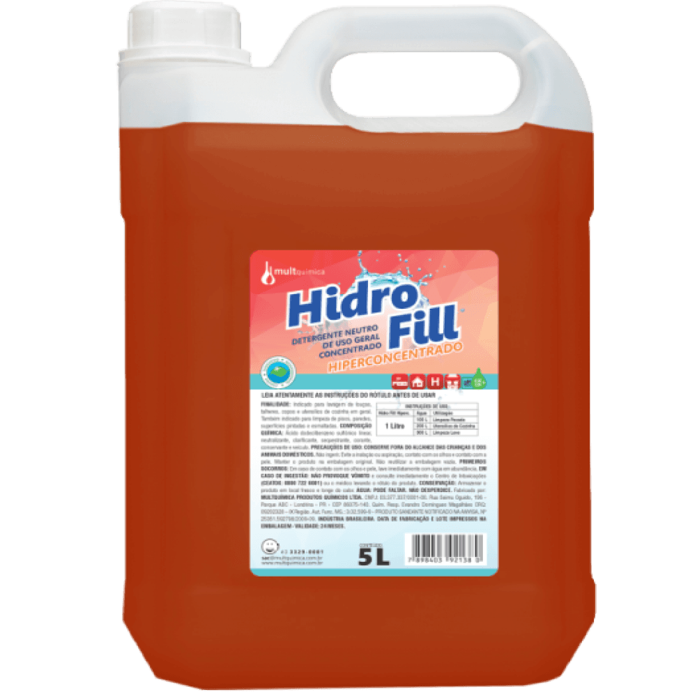 Hidro Fill Hiperconcentrado - Detergente Neutro Hiperconcentrado